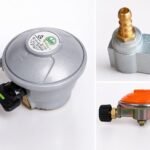 LPG clip-on cooking gas regulators, including a 30 mbar EN16129 regulator