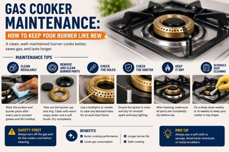Gas Cooker Maintenance_ How to Keep Your Burner Like New