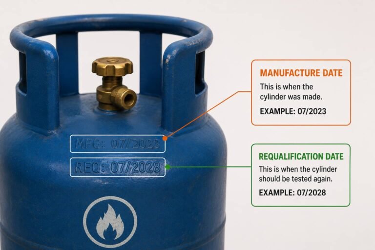 How to Read Your Gas Cylinder’s Manufacture and Requalification Date